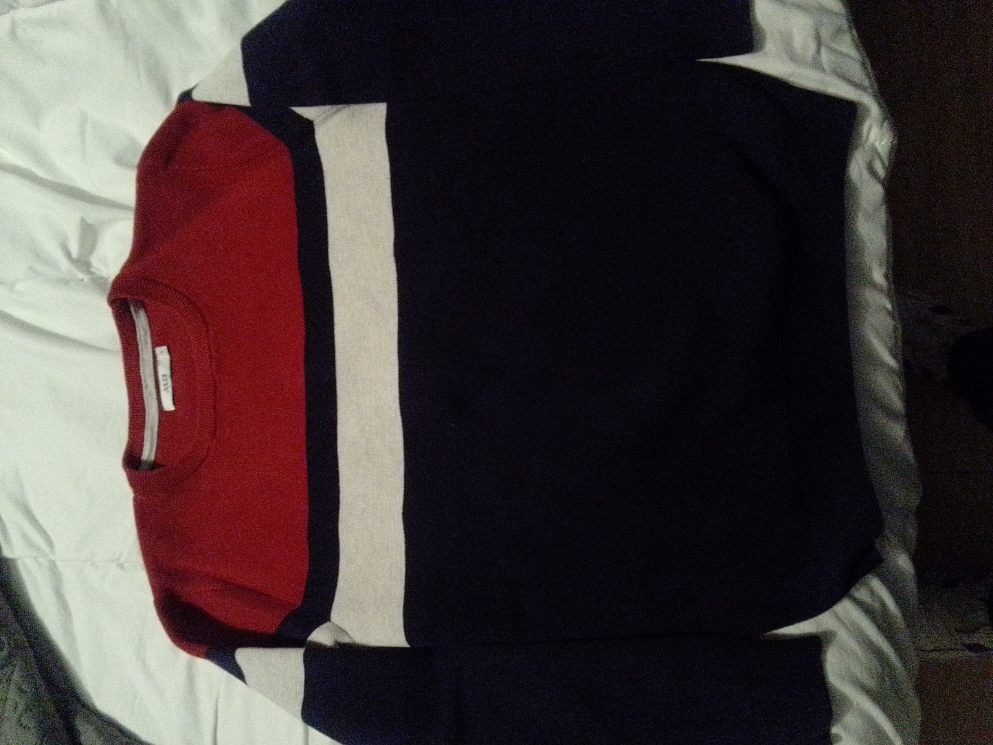 Pull col rond colorblock
