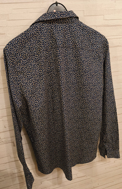 Chemise regular imprimé géométrique coton