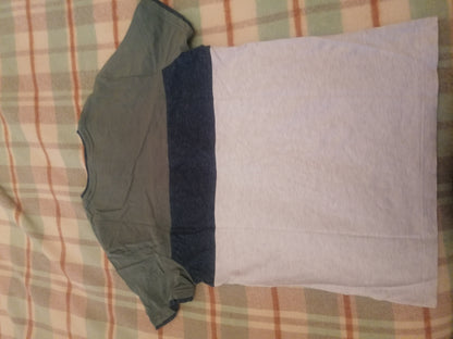 Tee-shirt colorblock  coton issu de l'ag