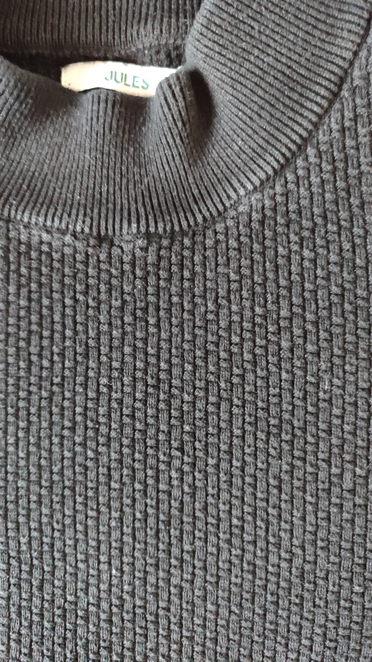 Pull col cheminée maille fantaisie