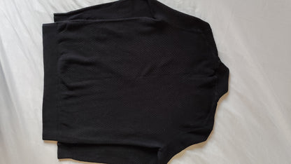 Pull col cheminée maille fantaisie