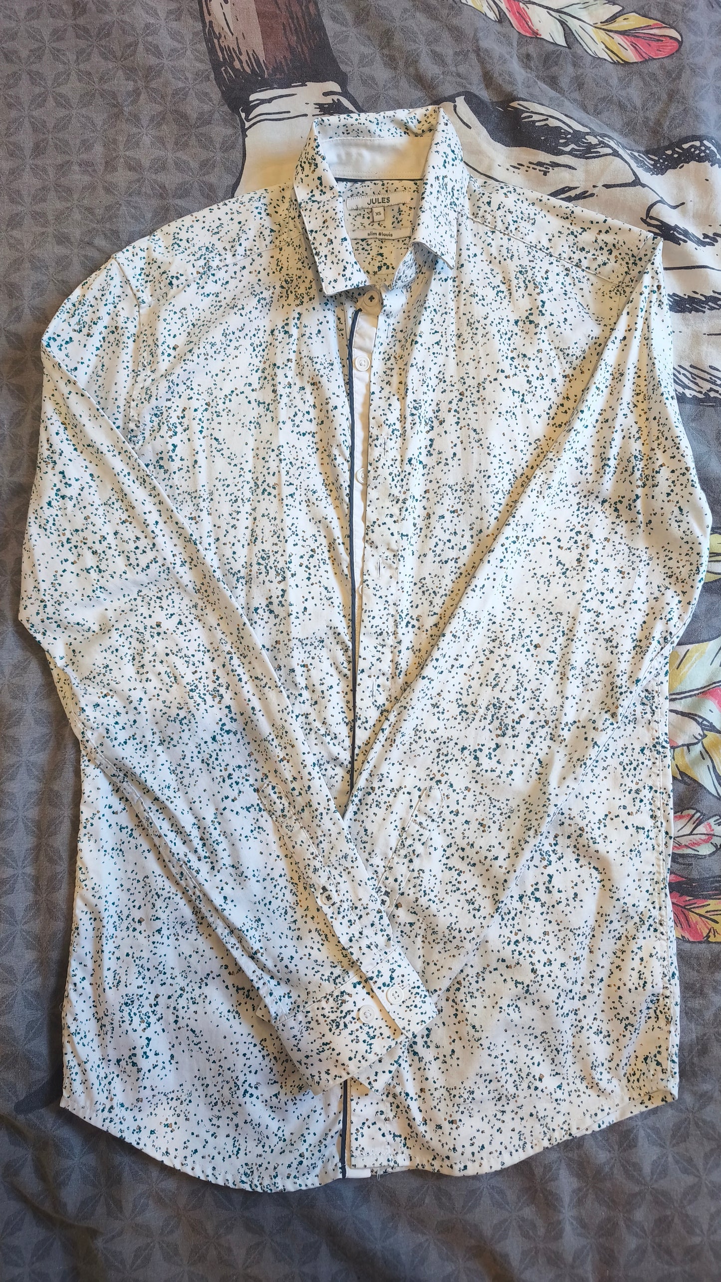 Chemise Slim motif fantaisie Noël