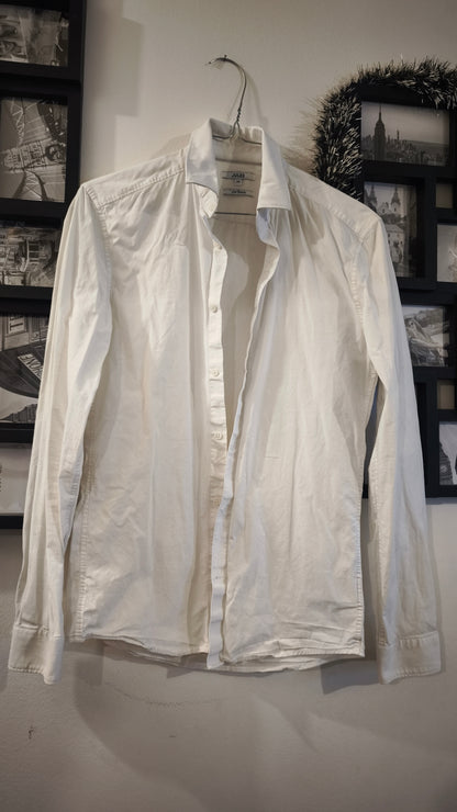 Chemise slim pop stretch unie coton biol