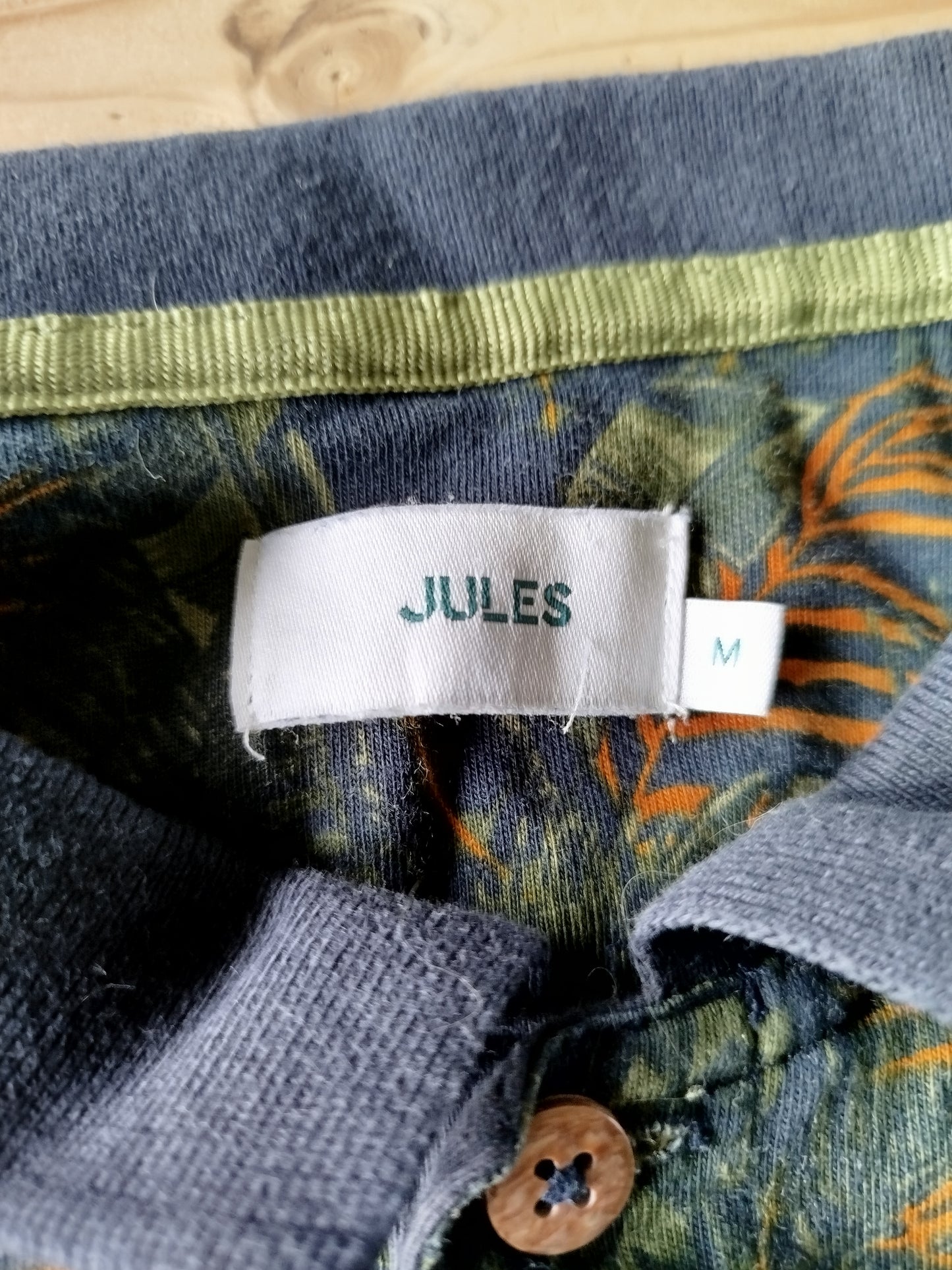 Polo en jersey imprimé tropical