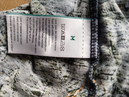 Polo en jersey imprimé tropical