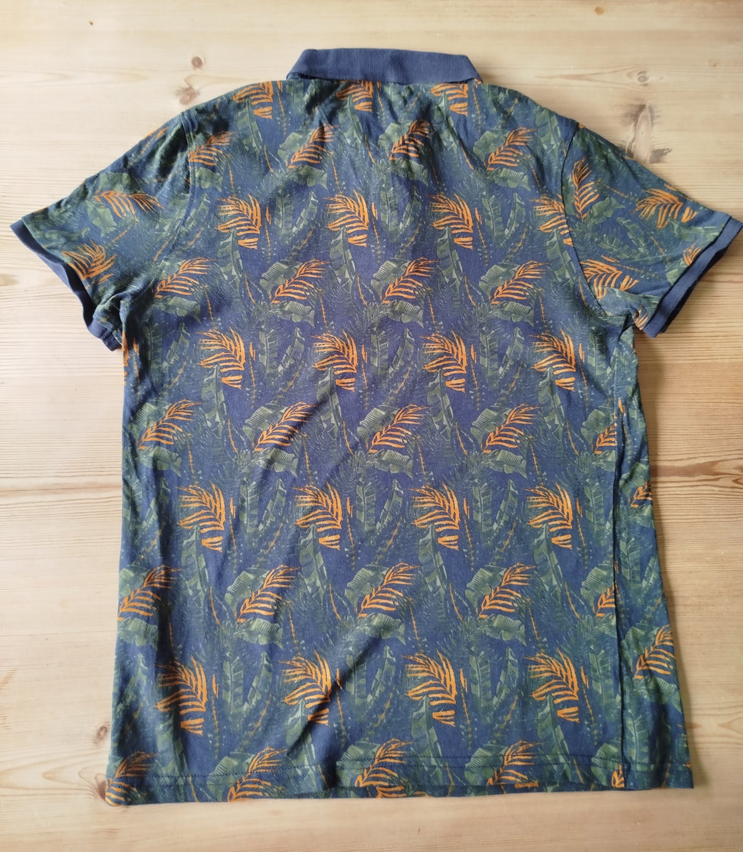 Polo en jersey imprimé tropical