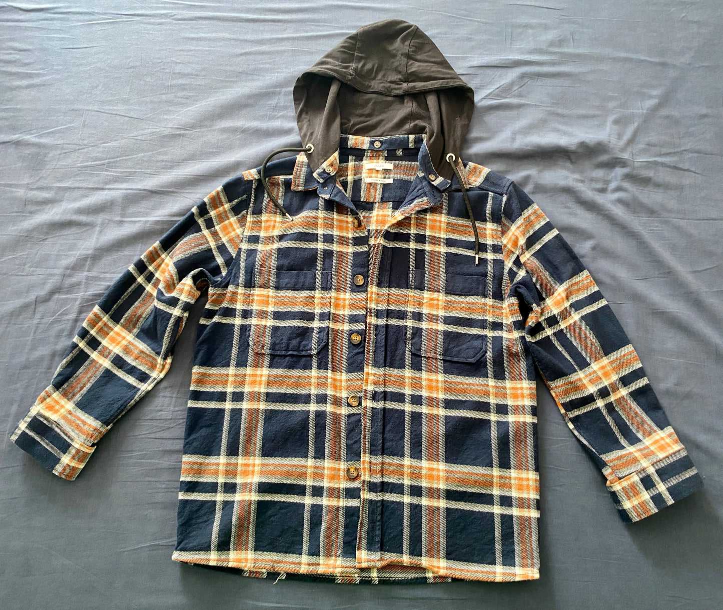 Chemise regular à carreaux coton