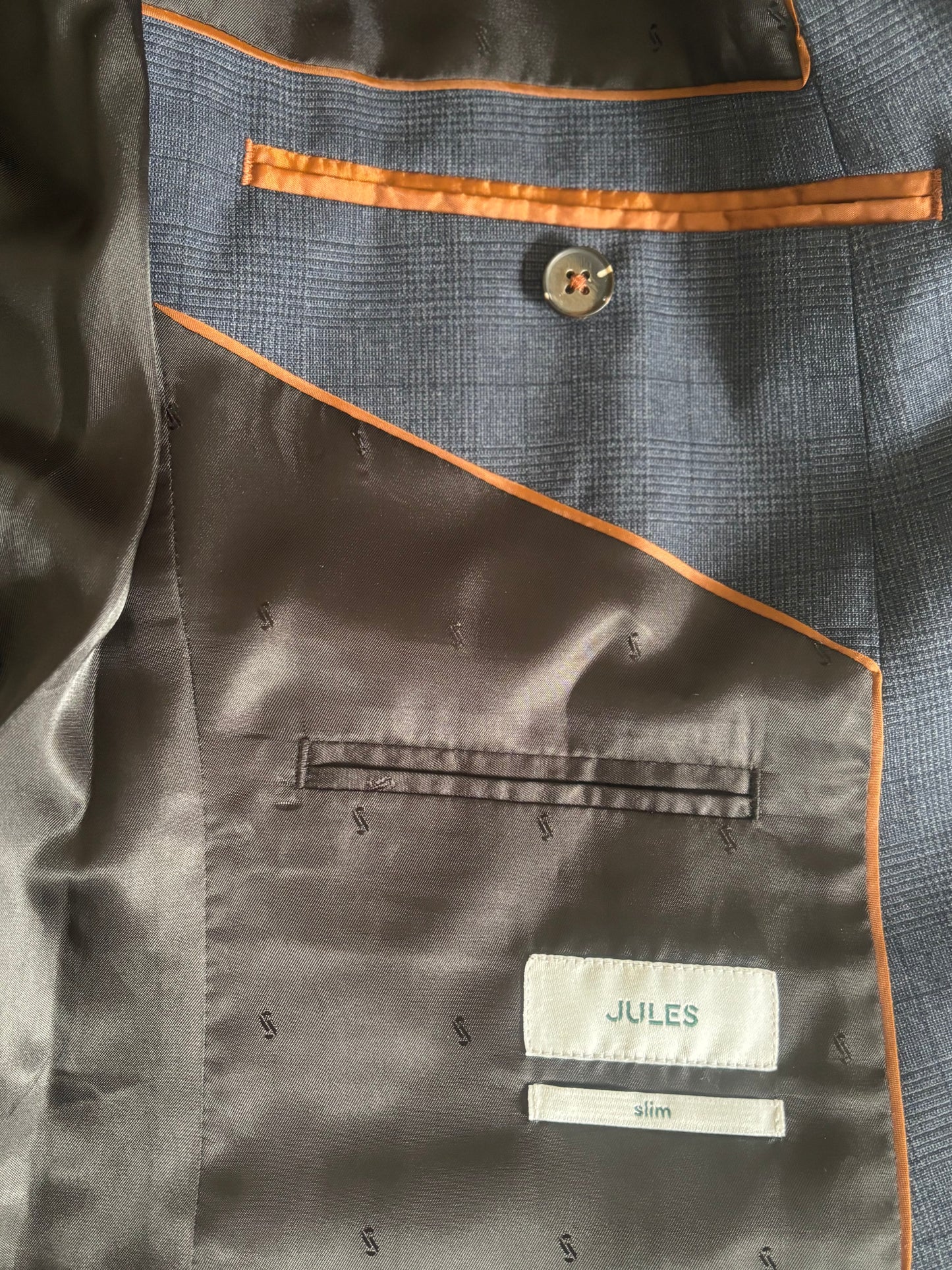 Costume 3 pièces Prince de Galles slim