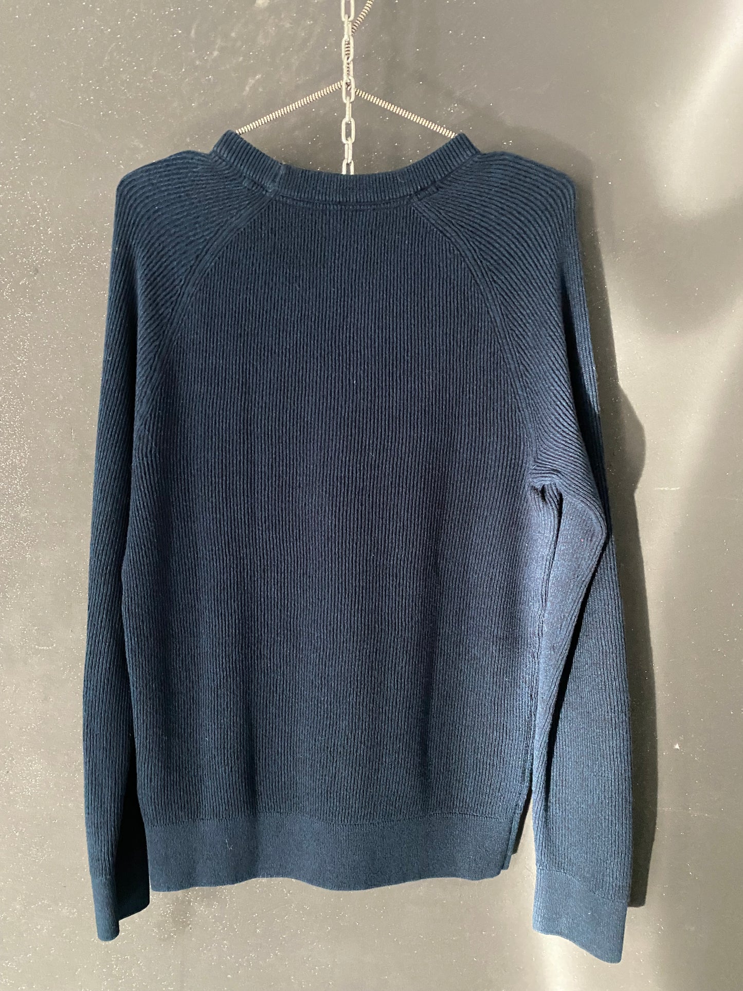 Pull col rond à cotes