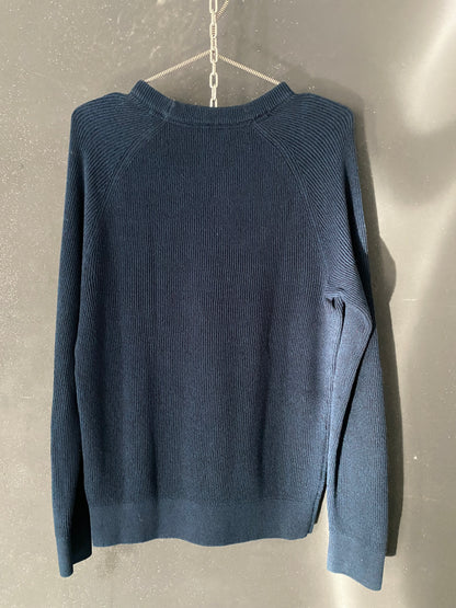 Pull col rond à cotes