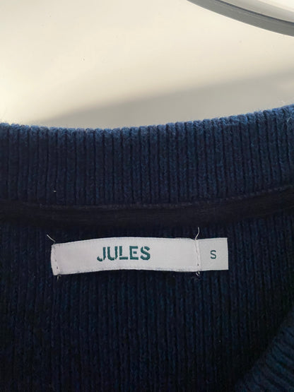 Pull col rond à cotes