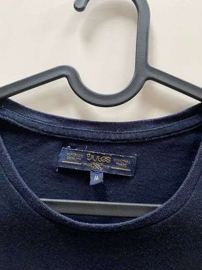 T-shirt marine motifs discrets imprimés