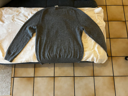 Pull gris cachemire et laine
