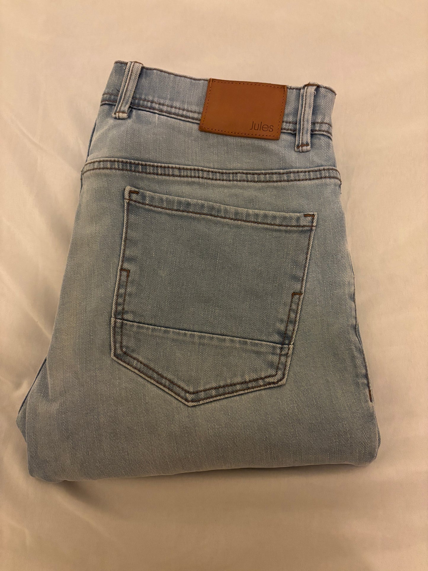 Jean slim Tom 4 longueurs délavé