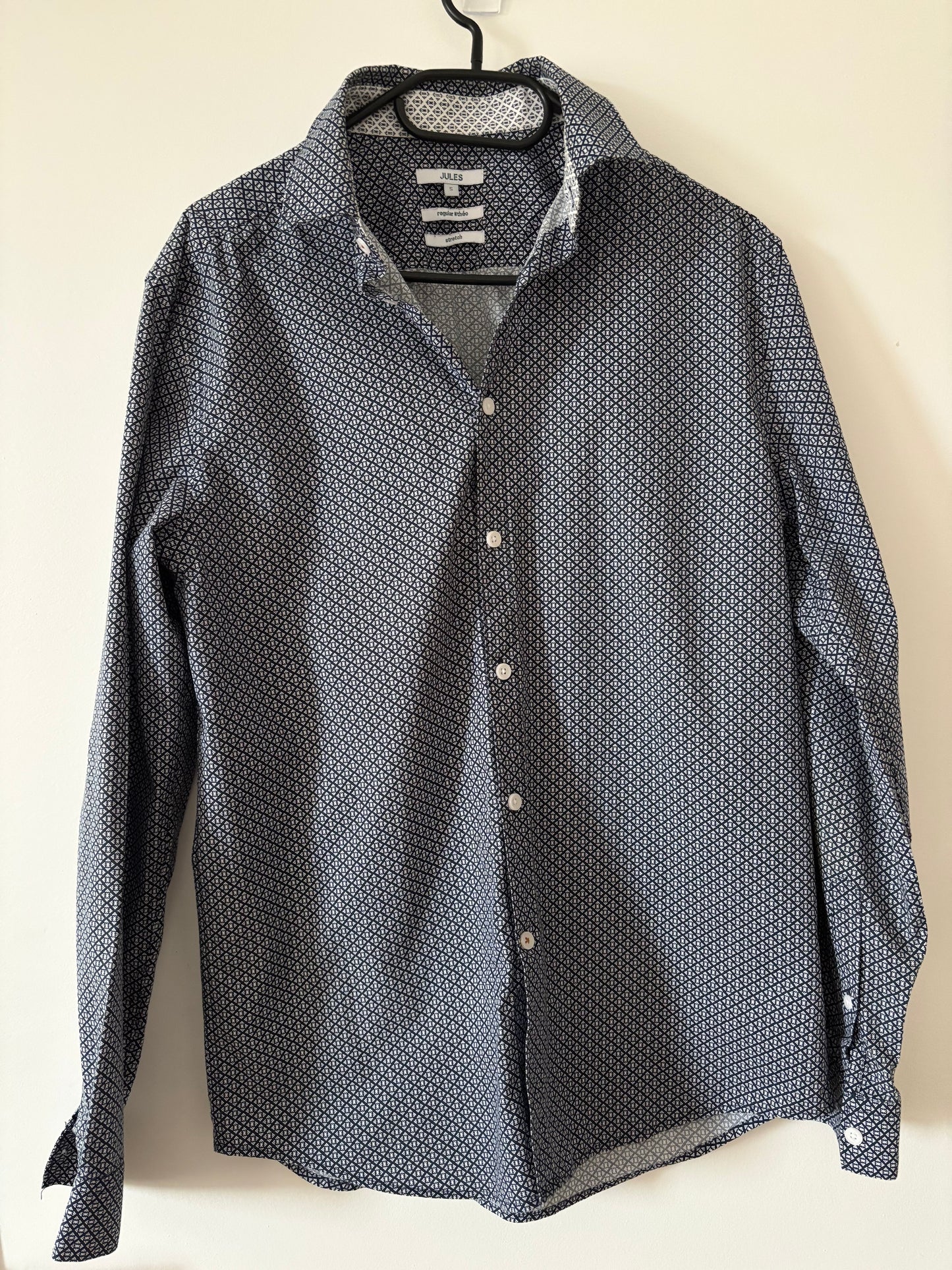 Chemise regular micro motif