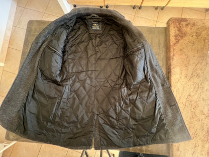 long manteau gris foncé