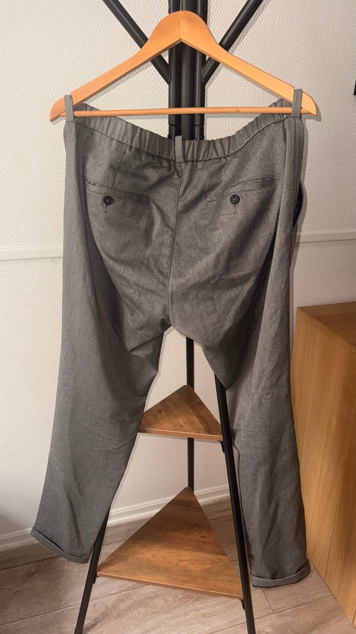 Chino slim bas revers