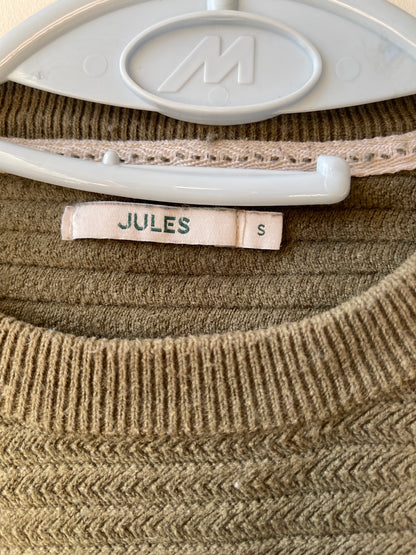 Pull rayé kaki