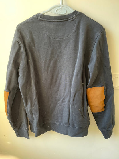 Sweat col rond  avec patchs