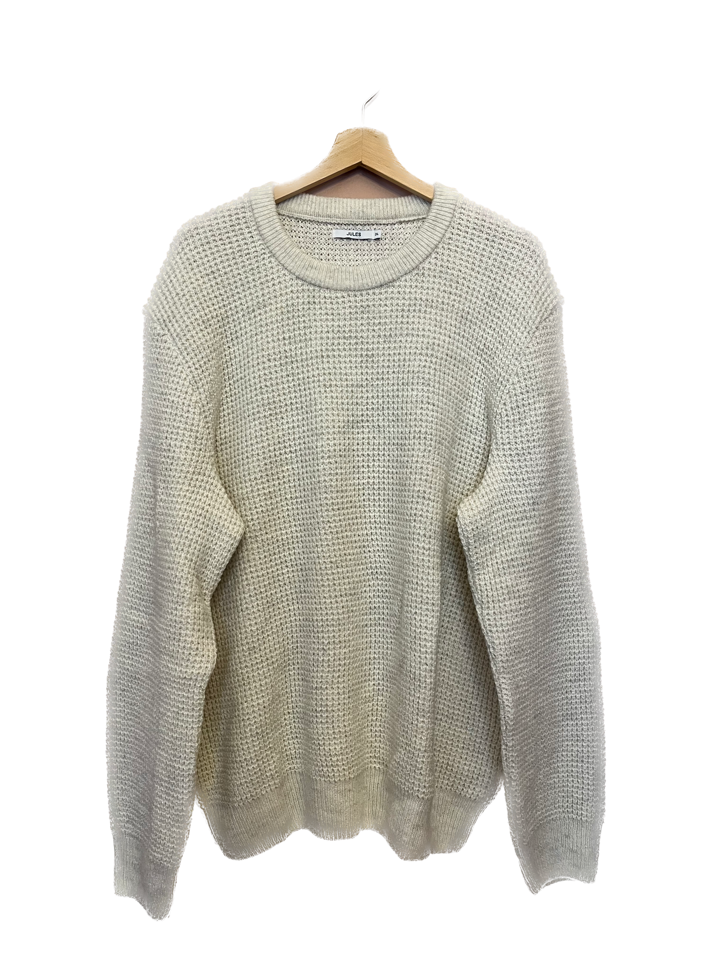 PULL GROSSE MAILLES ECRU