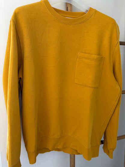 Sweat col rond poche poitrine