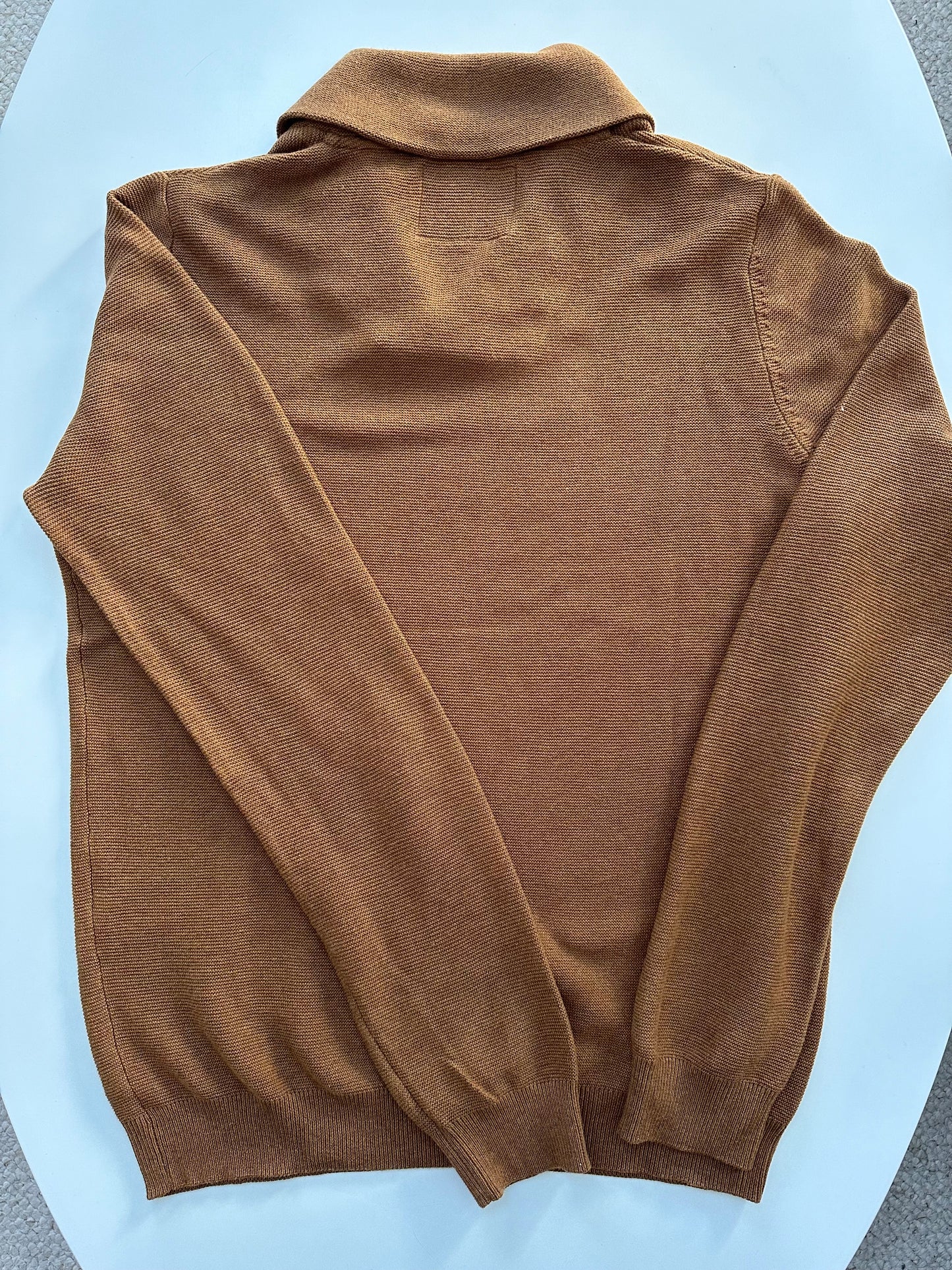Pull col châle jeu de points