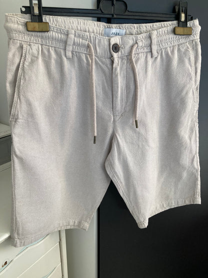 Bermuda uni en coton lin