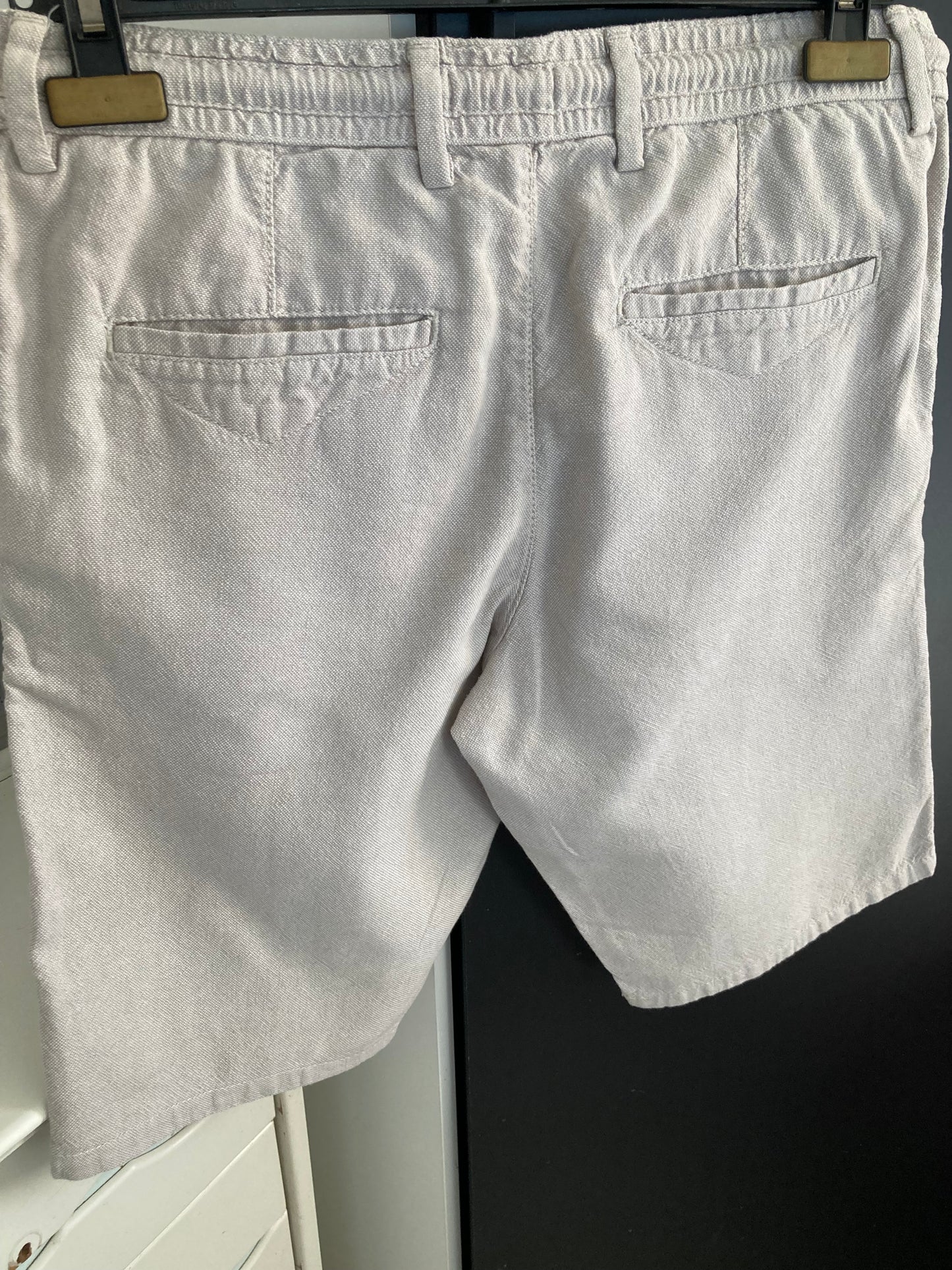 Bermuda uni en coton lin