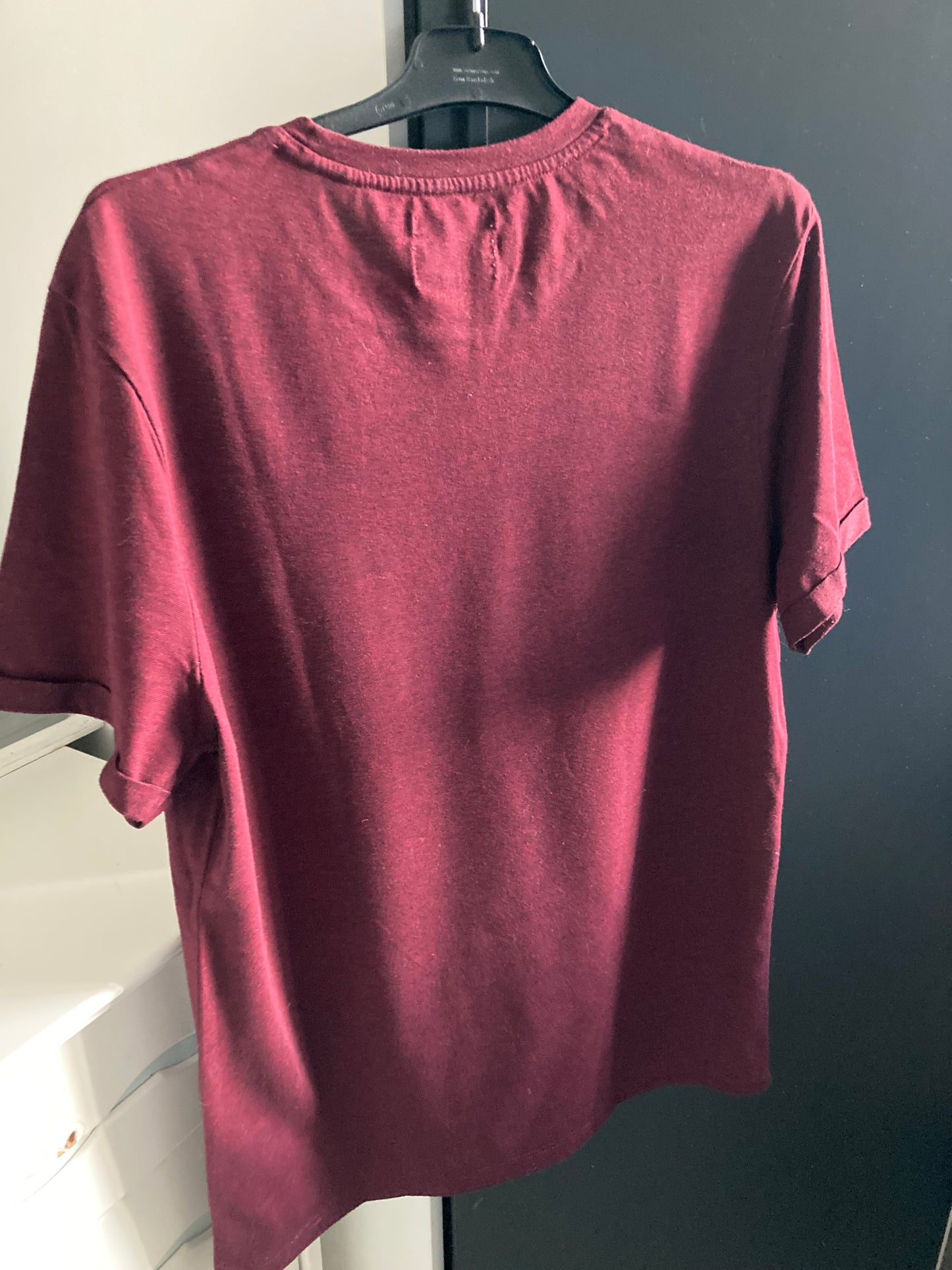 Tee shirt col rond micro rayé