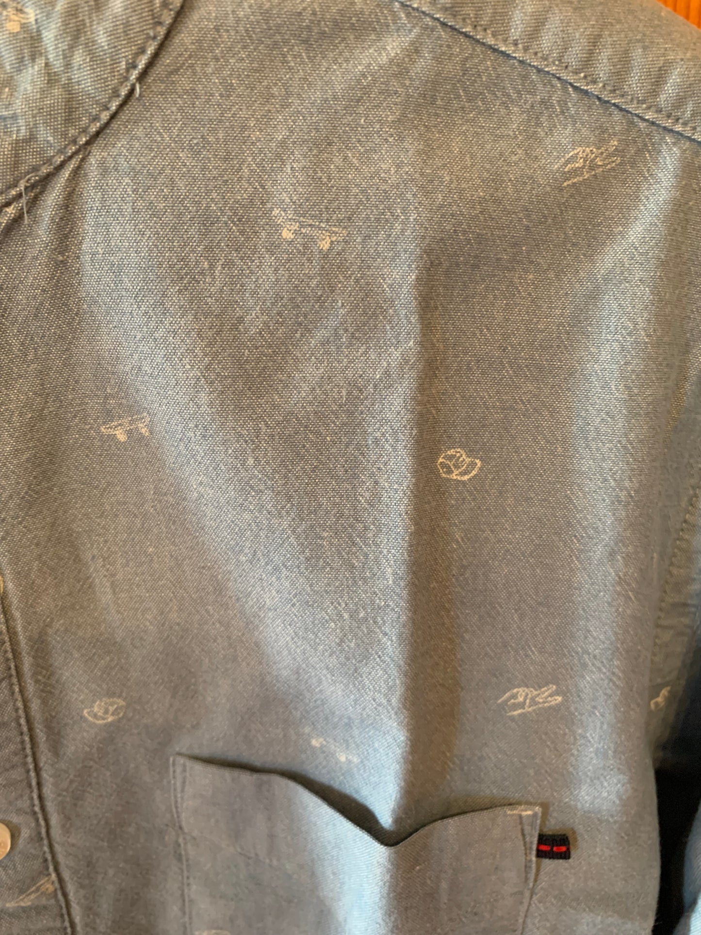 Chemise Chambray Imprimé Regular