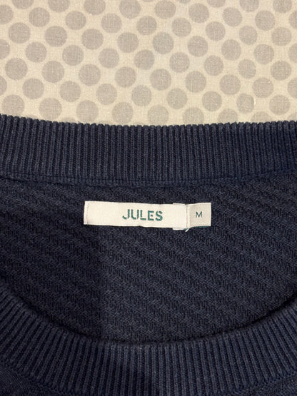 Pull bleu col rond