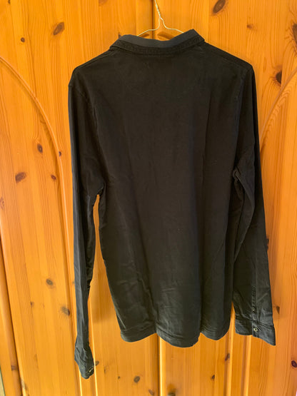 Polo longues manches bleu marine