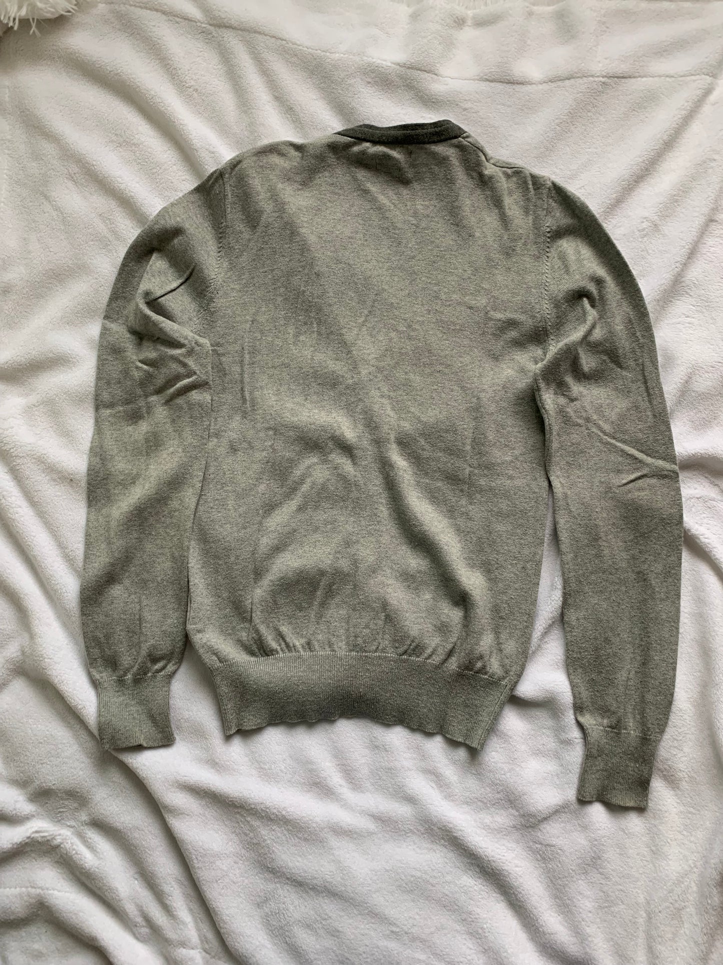 Gilet gris Taille S coton cachemire