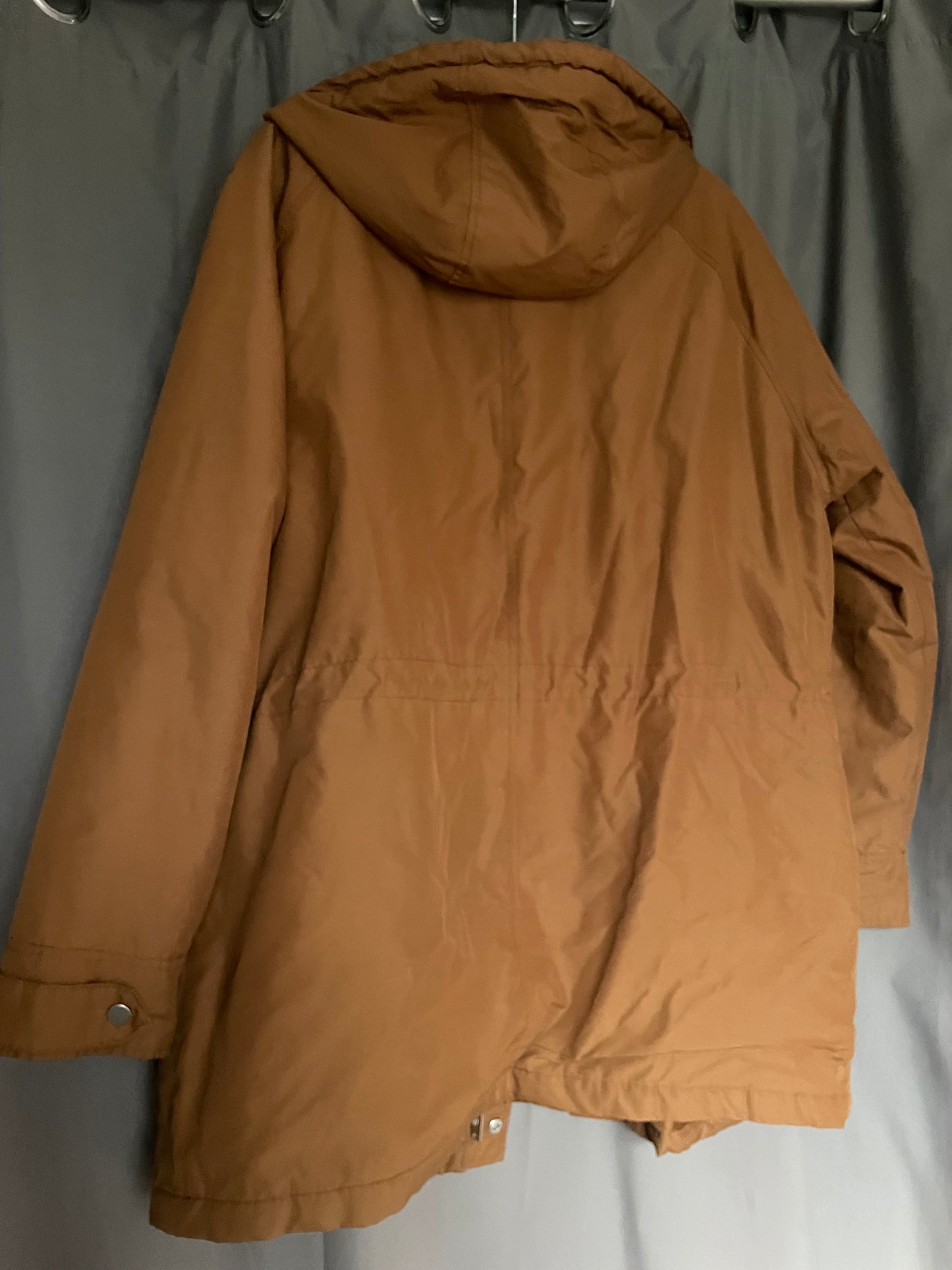 Parka capuche couleur camel