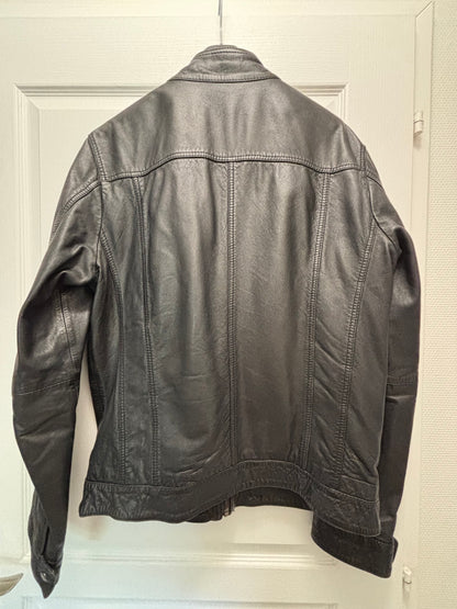 Blouson cuir noir