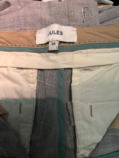 Pantalon chino slim carreaux pied de poule