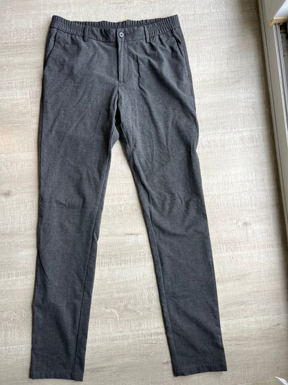 Pantalon slim chino bi stretch taille élastiquée