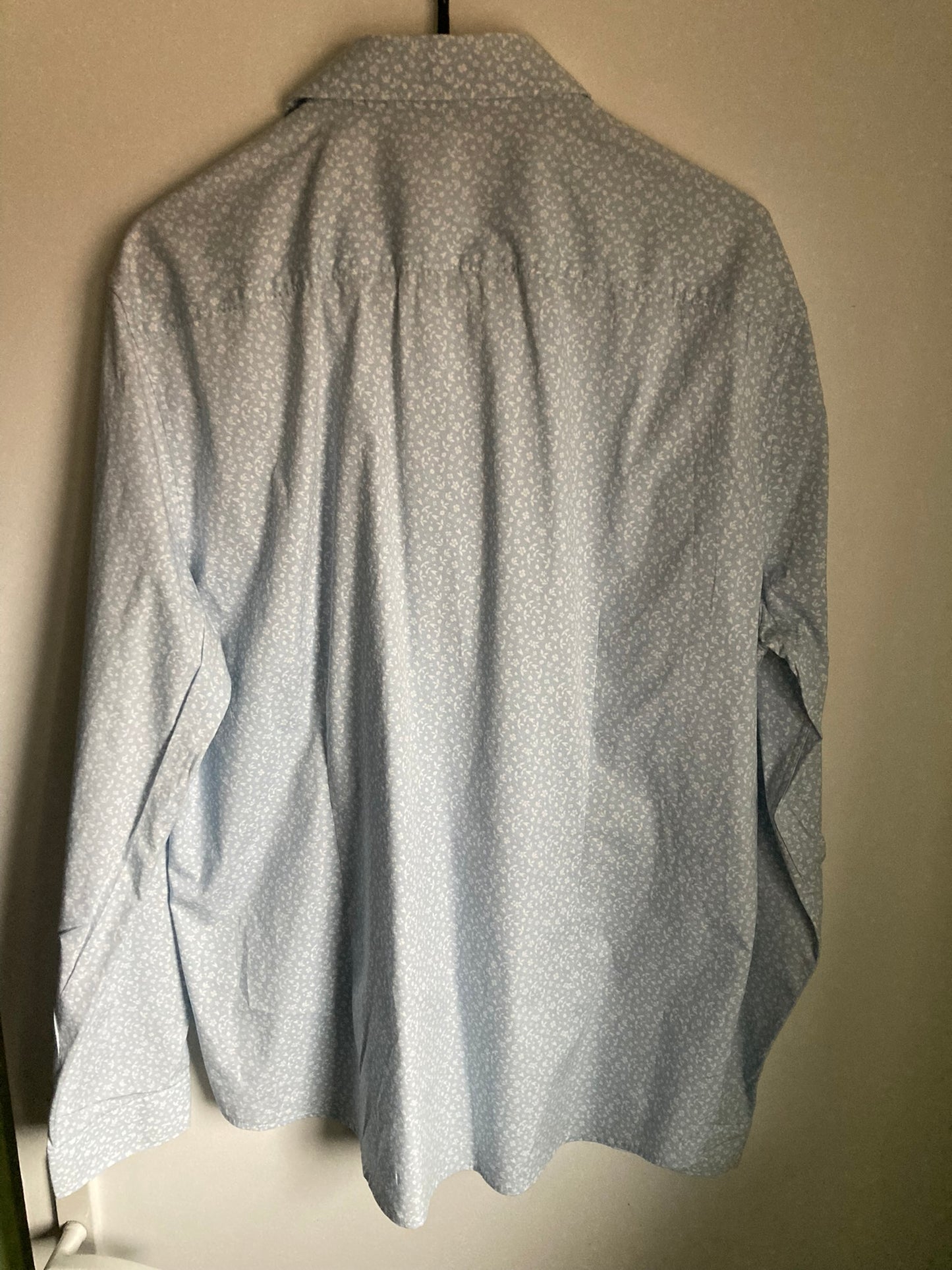 Chemise slim imprimé fleur coton