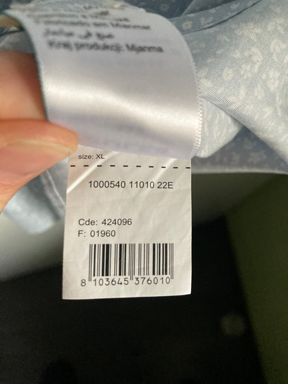 Chemise slim imprimé fleur coton
