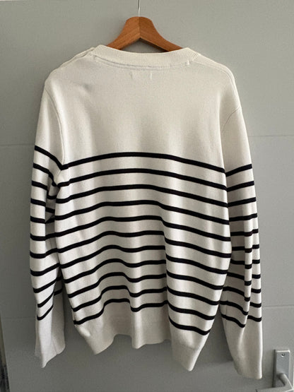 Pull marinière à col rond