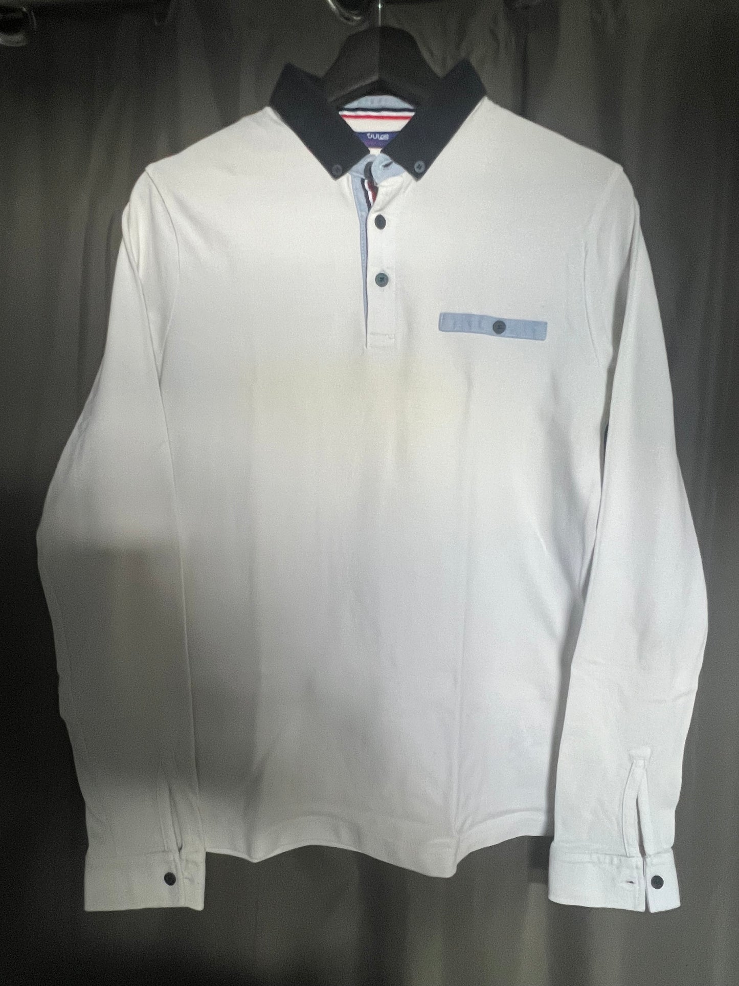 Polo piqué col boutonné