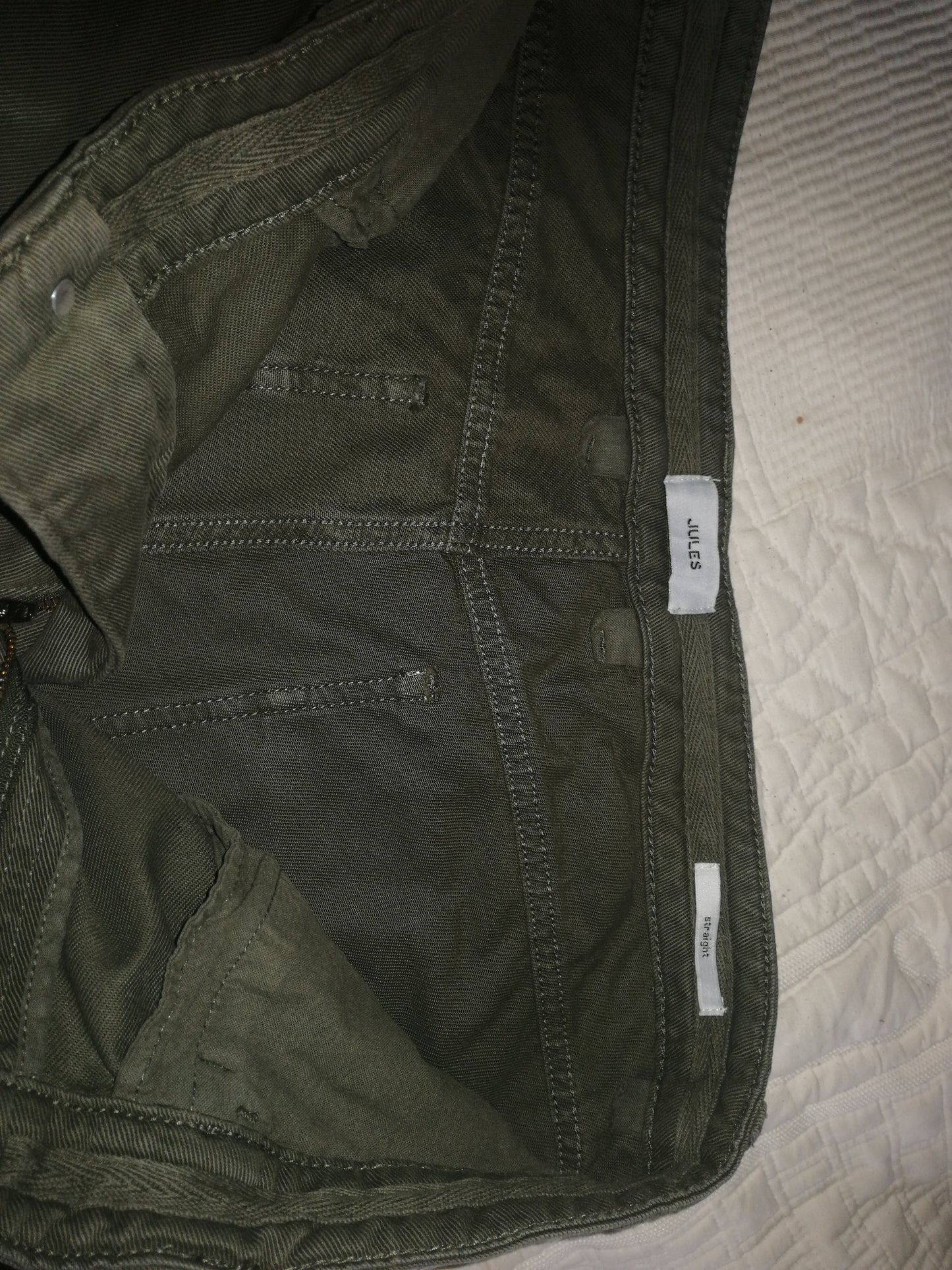 Pantalon coupe regular coton