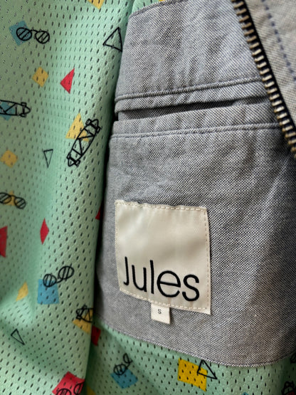 Blouson col montant esprit lin