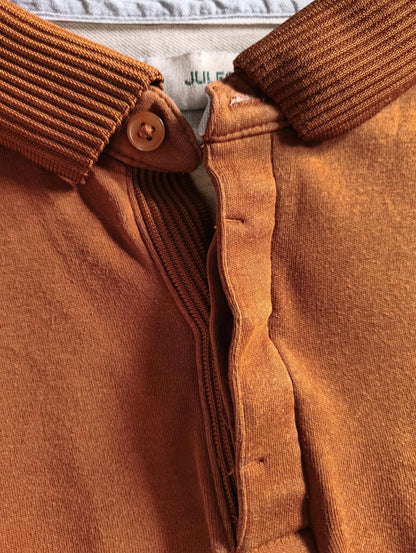 Polo manches courtes à col fantaisie