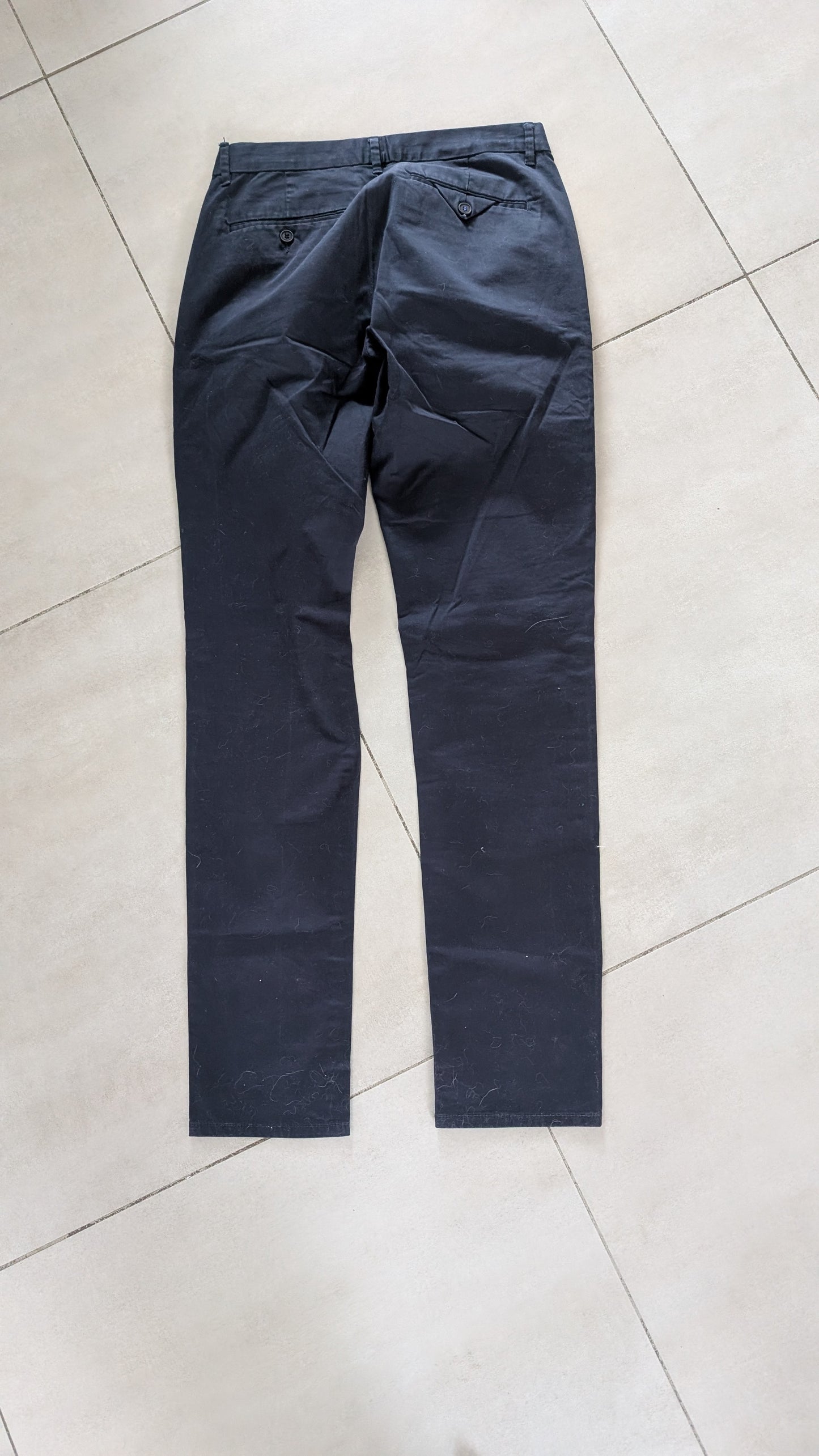 Chino slim satin