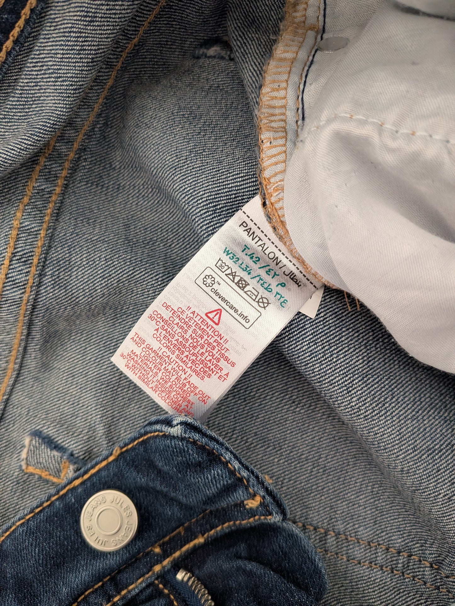 jean straight taille 44