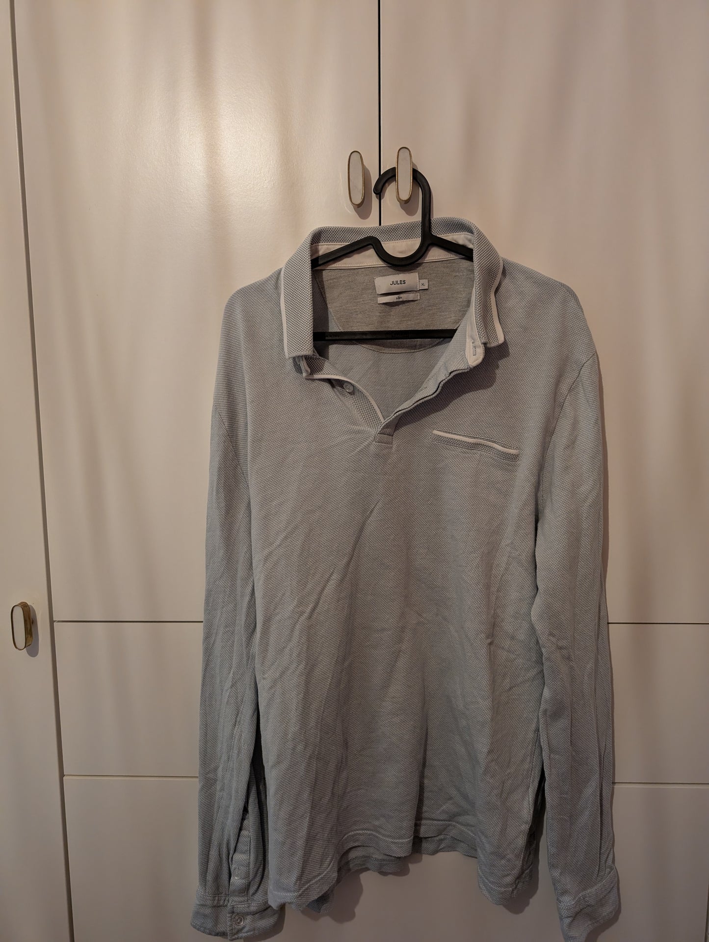 Polo manches longues jacquard