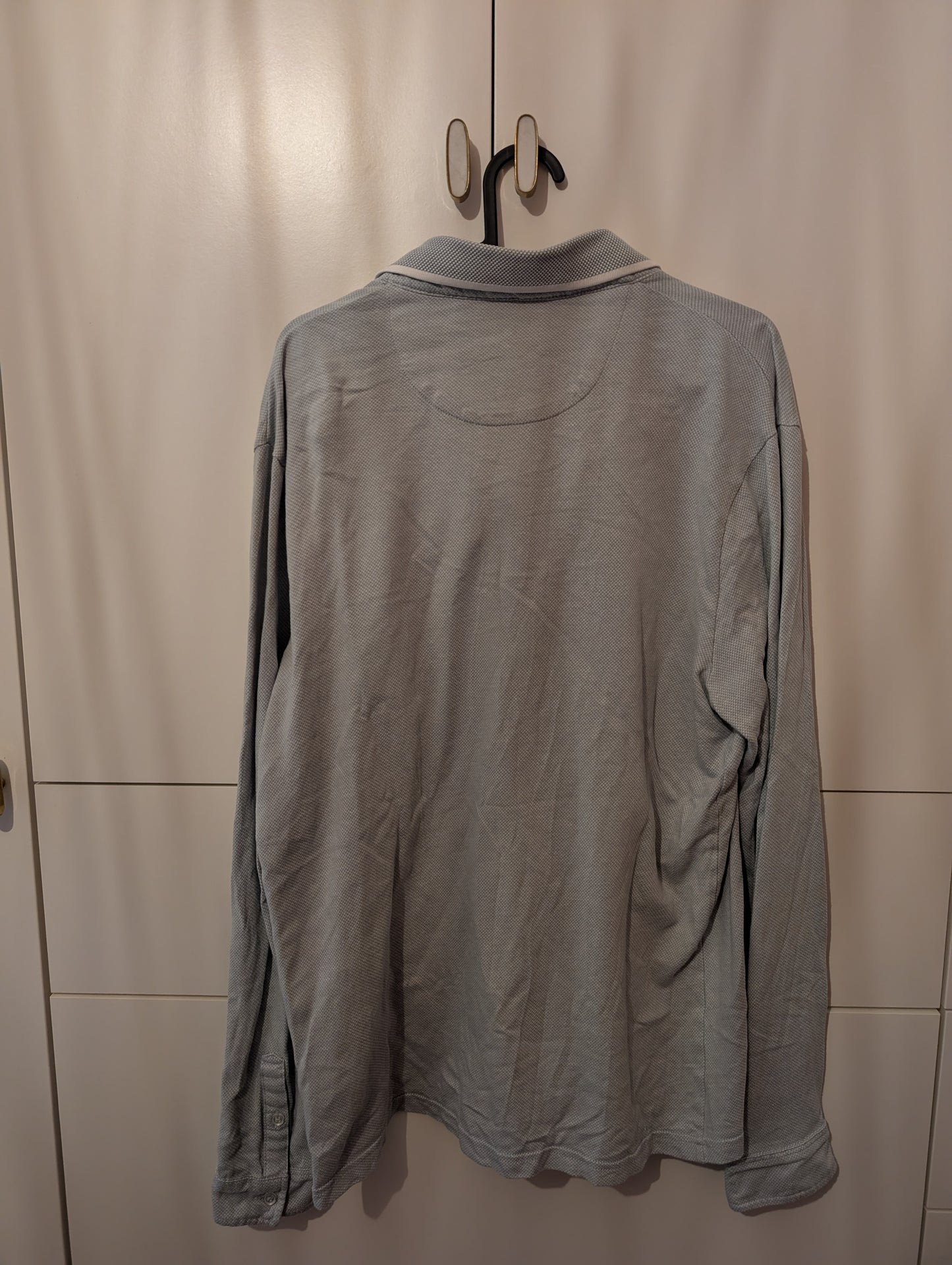 Polo manches longues jacquard