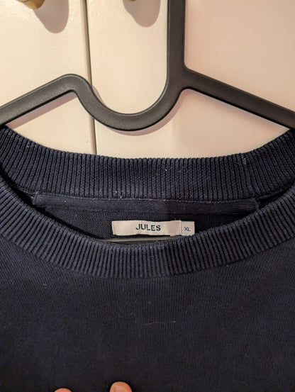 Pull col rond rayures