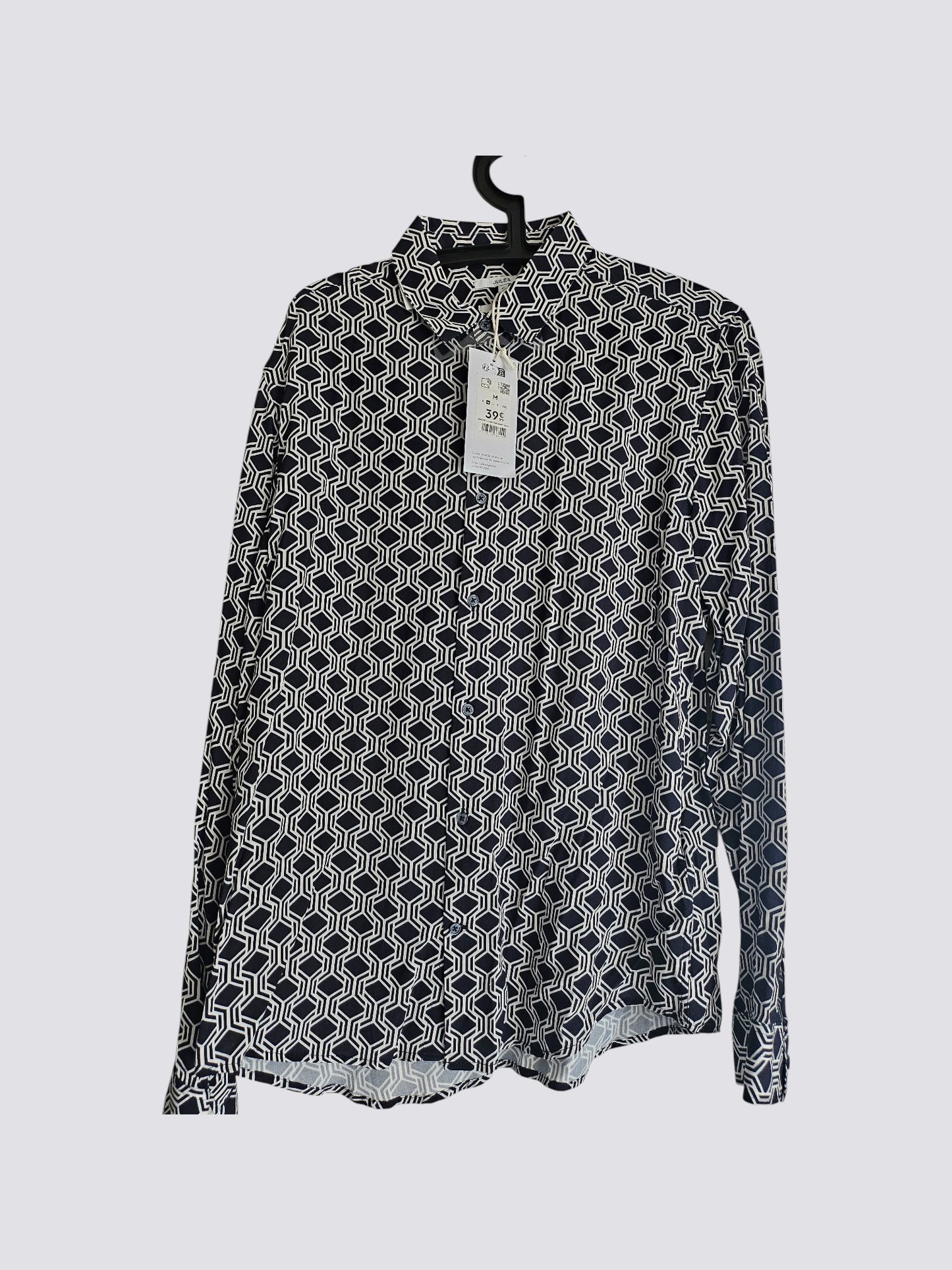 Chemise regular imprimé géométrique viscose Ecovero